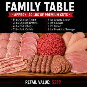 The Family Table - Monthly Family Meat Box