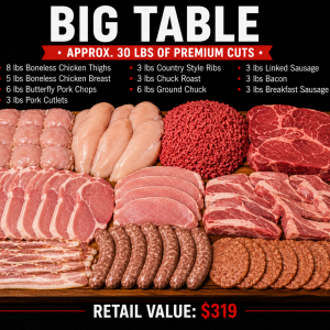 The Big Table - Monthly Family Meat Box